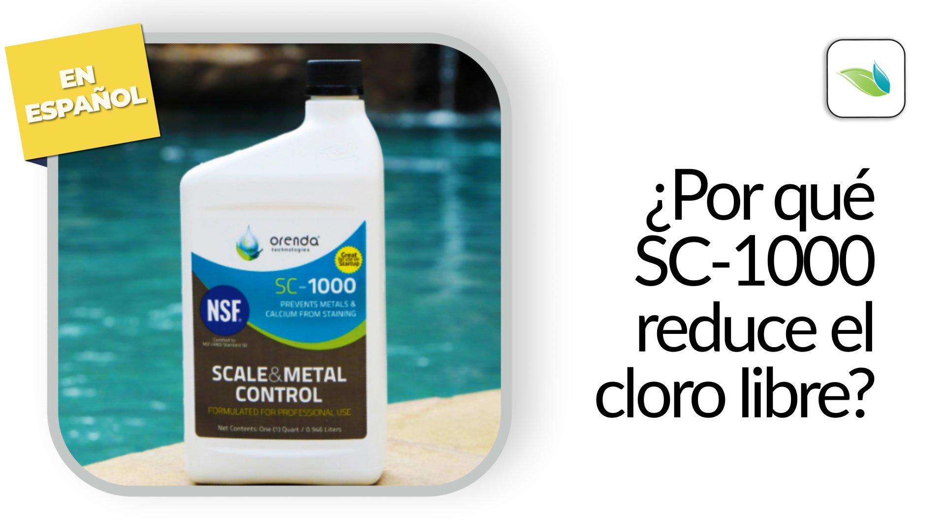 ¿Por qué SC1000 reduce el cloro libre?